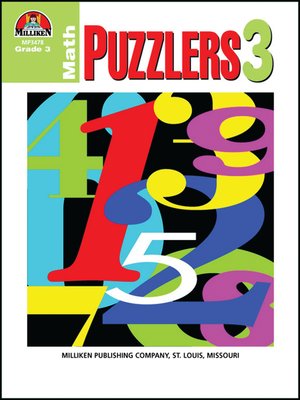 cover image of Math Puzzlers - Grade 3